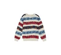 s.Oliver Sweatshirt aus Baumwollmix mit All-Over-Print helles beige 140