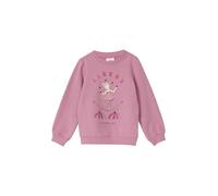 s.Oliver Sweatshirt aus Baumwollmix mit Glitzerprint und Applikation