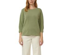 s.Oliver Damen Sweatshirt aus Scuba 3/4-Arm Olive Größe 36 (2174983.7900.36)