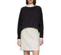 Sweatshirt aus Scuba mit Fledermausärmeln 36 schwarz 2150862.9999.36