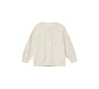 Oversize-Sweatshirt aus Baumwollmix mit Schleifen-Applikationen 128/134 Beige 2171479.8001.128_134