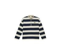 Gestreiftes Oversize-Sweatshirt mit Prints 170/176 blau|creme 2175734.59G2.170_176