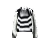 Gestreiftes Jersey-Sweatshirt mit Rundhalsausschnitt 44 blau|creme 2174394.59G5.44