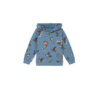 Kapuzensweatshirt aus Baumwollmix mit All-over-Print 104/110 blau 2169355.54A2.104_110