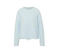 s.Oliver Damen Sweatshirt Relaxed Fit mit Rückenprint und Binde Rundhals 98% Baumwolle Sky Blau Gr.44
