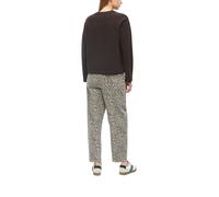 Sweatshirt S.OLIVER, Damen, Gr. 36, braun, angeraute Sweatware, Obermaterial: 50% Baumwolle, 50% Polyester, relaxed fit taillenbedeckt, Rundhals, Sweatshirts Sweatshirt, Relaxed Fit mit überschnittene
