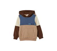 Kuscheliger Hoodie mit Colourblocking 92/98 braun|mehrfarbig 2173451.8433.92_98