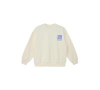Sweatshirt S.OLIVER JUNIOR, Mädchen, Gr. 170/176, light beige, Sweatware, Obermaterial: 60% Baumwolle, 40% Polyester, bedruckt, lässig geschnitten hüftbedeckend, Rundhals, Bündchen, Sweatshirts Sweats