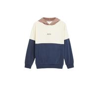Oversize Sweatshirt mit Kapuze und Colour Blocking 146/152 creme|mehrfarbig|blau 2181074.0406.146_152