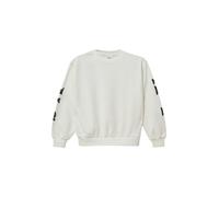 Oversize-Sweatshirt mit Print auf Ärmeln und Rücken 158/164 creme|weiß 2169186.0210.158_164