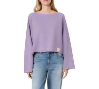 s.Oliver x Heidi Klum Sweatshirt 2188316 Off-Shoulder mit Logopatch Damen lila Größe 42