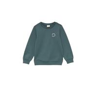 s.Oliver Unisex Sweatshirt mit Rippbündchen und kleinem Print-Detail schiefergrau 104/110