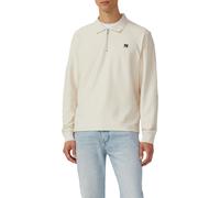 Leichtes Baumwoll-Sweatshirt mit Struktur und Polokragen L grau 2169282.9000.L