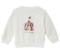 Sweatshirt im Loose Fit mit Glitzer-Frontprint 80 creme|weiß 2169201.0210.80