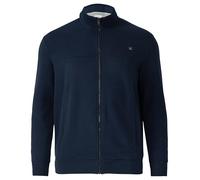 Sweatjacke mit Stehkragen und Label-Print 5XL blau 2171964.5978.5XL