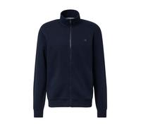 s.Oliver Sweatjacke mit Stehkragen, Logo-Detail und Eingrifftaschen 3XL Blau