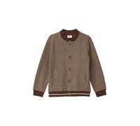 Festiver Sweat-Blouson mit Herringbone-Muster braun 2173454.86X2.128_134