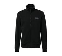 Sweatjacke aus Baumwollmix mit Stehkragen S schwarz 2169415.9999.S