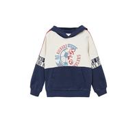 s.Oliver Sweatshirt mit Kapuze Dino Fußball 92 marine/hellgrau