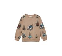 Sweatshirt mit All-over-Print 128/134 braun|mehrfarbig 2173448.84A2.128_134