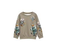 Sweatshirt mit All-over-Print 104/110 Beige