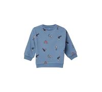 s.Oliver Sweatshirt mit All-Over-Print aus Strukturjersey Blau Größe 86
