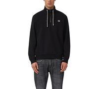 Sweatshirt mit Eingrifftaschen und Label-Patch XL schwarz 2178365.9999.XL