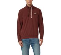 Sweatshirt mit Eingrifftaschen und Label-Patch S rot 2178365.3907.S