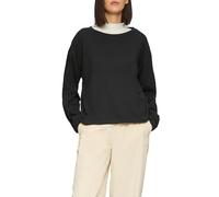 Sweatshirt mit Faltendetail am Ärmel 40 schwarz 2169133.9999.40