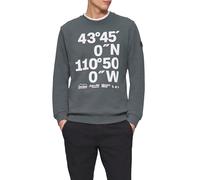 Sweatshirt mit Flock-Print 3XL grau 2153545.95D1.3XL