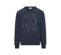 Sweatshirt mit Flock-Print L blau