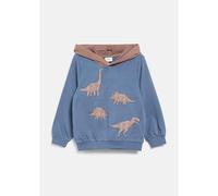 s.Oliver Sweatshirt mit Kapuze Dinos 104 blau/braun sweat