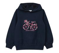 s.Oliver Sweatshirt mit Kapuze Fahrrad Blumen 116 marine/bunt sweat