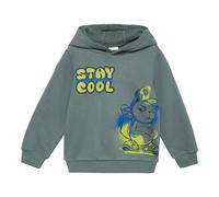 Wärmendes Kapuzen-Sweatshirt mit Frontprint 116/122 grau 2153446.9515.116_122