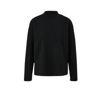 Doubleface-Sweatshirt mit Musterstruktur 36 schwarz