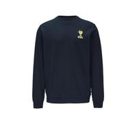 Sweatshirt mit geripptem Stehkragen XL men Marine