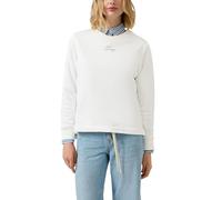 s.Oliver Sweatshirt mit Print, Relaxed Fit, Creme Größe 38