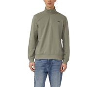 Sweatshirt mit Troyer-Kragen und Logo-Patch XL olive 2178511.7853.XL