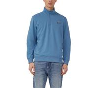 Sweatshirt mit Troyer-Kragen und Logo-Patch M petrol 2178511.6244.M