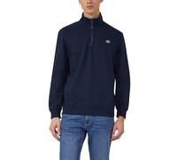 Sweatshirt mit Troyer-Kragen und Logo-Patch M blau 2178511.5978.M