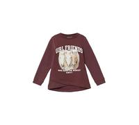 Sweatshirt mit überlappendem Saum und kuscheliger Innenseite 128/134 rot 2170293.4927.128_134