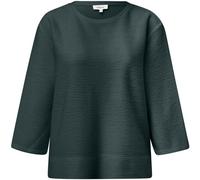 s.Oliver RED LABEL Relaxed Fit Sweatshirt mit Strukturmuster in Dunkelgruen, Größe 40
