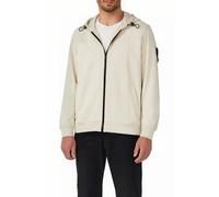 Sweatshirt-Jacke im Materialmix mit hochwertigen Details L beige 2169823.9303.L