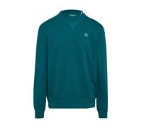 Sweatshirt mit Garment Dye und Logo-Detail XL petrol 2157204.6767.XL
