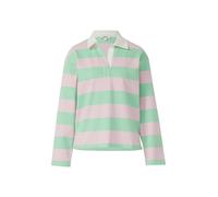s.Oliver Baumwoll-Shirt 2176536.41H6.36 Gestreift mit Hemdkragen Pink/Grün Größe 36