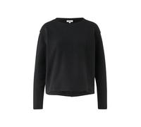 Verkürztes Sweatshirt mit Naht-Details 40 schwarz 2172335.9999.40