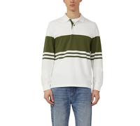 Baumwoll-Sweatshirt mit Polokragen und Knopfleiste XL olive|creme 2174932.79G7.XL