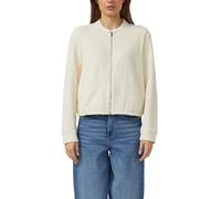 Strukturierte Sweatshirt-Jacke mit Taschen 36 beige 2176241.8000.36