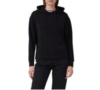 Hoodie S.OLIVER, Damen, Gr. 38, schwarz, Sweatware, Obermaterial: 47% Modal, 41% Polyester, 12% Elasthan, unifarben, casual, regular fit Po-bedeckend, ohne Ausschnitt, Langarm Rippbündchen, Sweatshirt