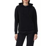 Hoodie S.OLIVER, Damen, Gr. 42, schwarz, Sweatware, Obermaterial: 47% Modal, 41% Polyester, 12% Elasthan, unifarben, casual, regular fit Po-bedeckend, ohne Ausschnitt, Langarm Rippbündchen, Sweatshirt